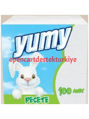 Yumy Desenli Kare Peçete 100 lü