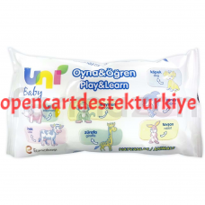 Uni Baby Oyna Öğren Islak Mendil 52 li