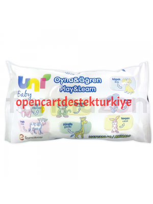 Uni Baby Oyna Öğren Islak Mendil 52 li