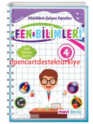 Mavi Deniz Yayınları 4.Sınıf Fen Bilimleri Çalışma Kitab