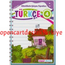 Mavi Deniz Yayınları 4.Sınıf Türkçe Kitabı