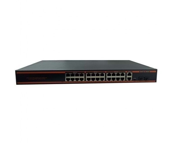 24 Port Poe 2 Port Uplink 2 Port Sfp 250M Gigabit Poe Switch…