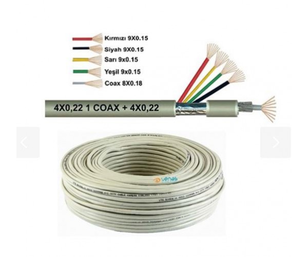 4+1 ECO 0.22 CCTV KABLO 100 Mt.…