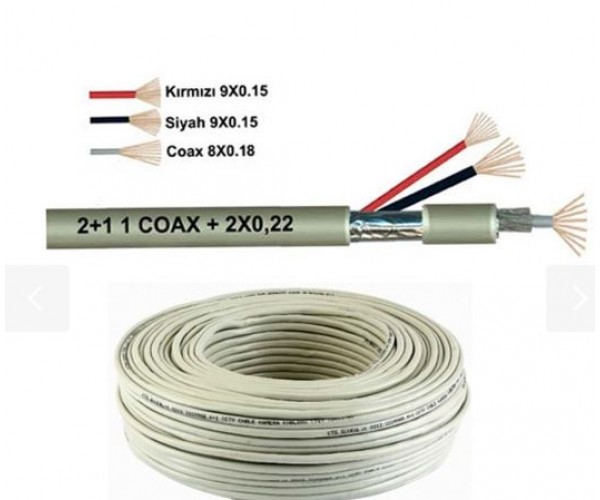 2+1 ECO 0.22 CCTV KABLO 100 Mt.…