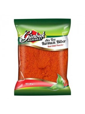 Günbak Acı Kırmızı Toz Biber 80 Gr