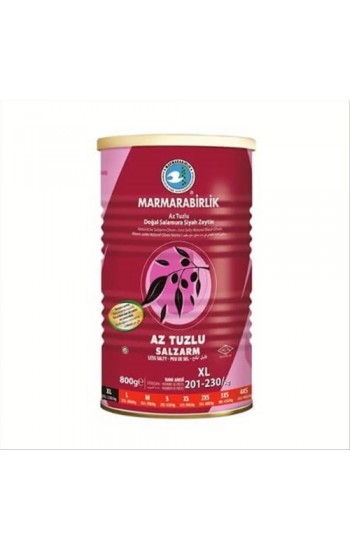 Marmara Birlik Salamura Gold Siyah Zeytin (XL ) 201-230 800 g…
