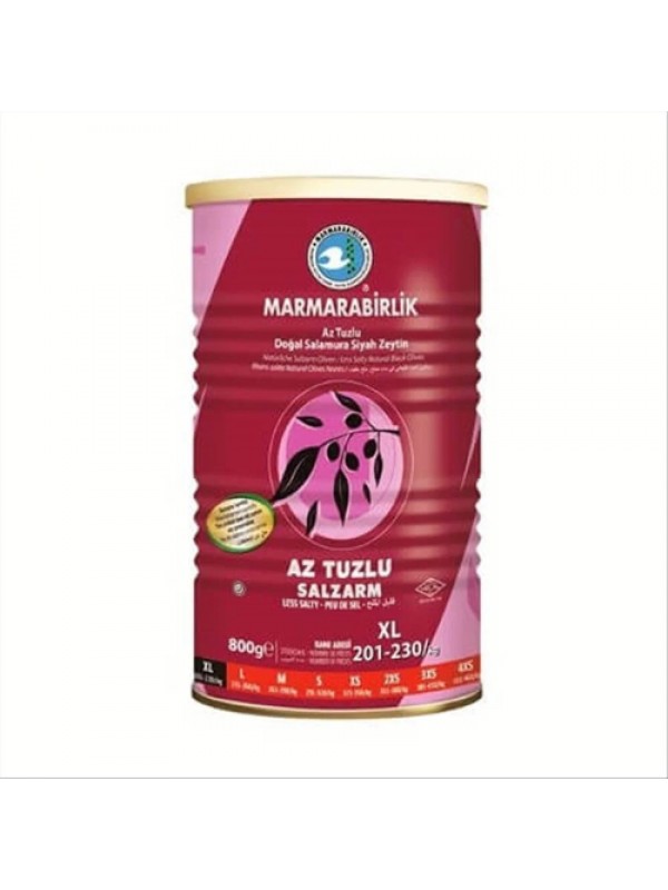 Marmara Birlik Salamura Gold Siyah Zeytin (XL ) 201-230 800 g…