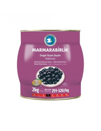 Marmara Birlik Yağlı Siyah Zeytin (S) 291-320 2 kg