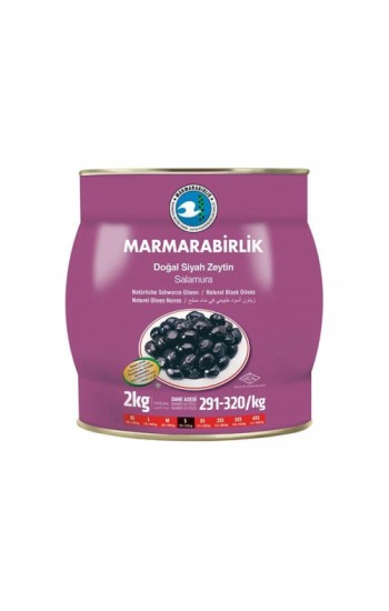 Marmara Birlik Yağlı Siyah Zeytin (S) 291-320 2 kg…