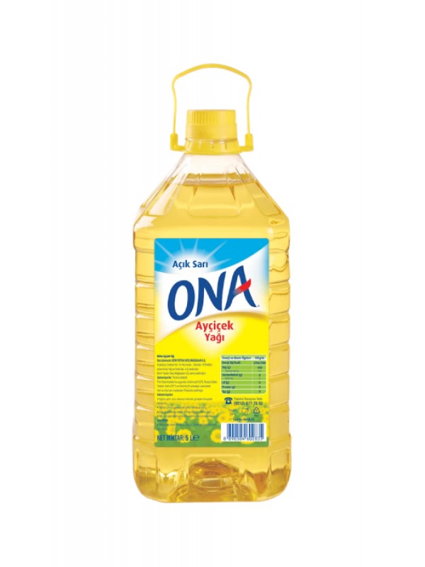 Ona Ayçiçek Yağı Dar Ağız Pet 5 L…